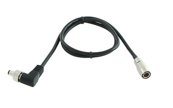CABLE TECHNIQUES BB-HRS-SR-24 DC power cable, HRS / 2.1mm 90° locking coaxial plug, 61cm