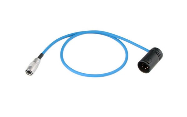 CABLE TECHNIQUES BB-LPX4M-18 DC power cable, low-profile XLR4M / HRS, 46cm