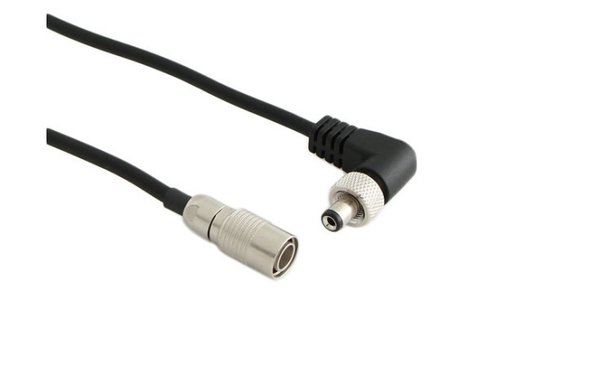 CABLE TECHNIQUES BBZAXTX24 DC power cable, HRS 90° / 2.5mm 90° locking coaxial plug (short), 61cm