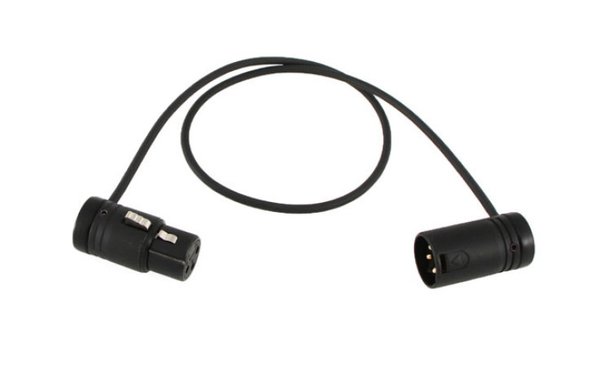 CABLE TECHNIQUES LP-XR-18 46cm low-profile XLR 3-pin cable, multi-position side cable-exit connector