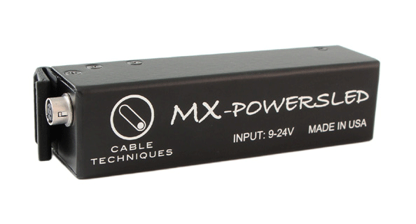 CABLE TECHNIQUES MX POWERSLED “Battery Eliminator” for Sound Devices Mix Pre-3/Mix Pre-6 recorders.