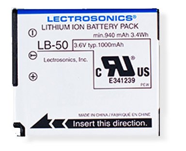 Lectrosonics Batterie LB50 Accu LiOn 1000mAh