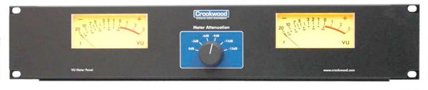 Crookwood 2U Stereo VU Metres Analogiques de précision.