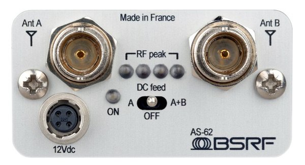 BSRF AS62 Splitter HF Actif Diversity portable 2:6