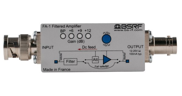 BSRF FA-1, Amplificateur UHF filtré In Line, par block de 50 MHz